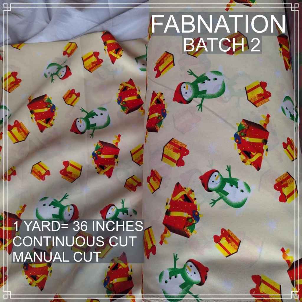 PREMIUM GEENA FABRIC PER YARD DIY FABRIC [35/35.5" LENGTH & 60" FIXED WIDTH] BATCH 2