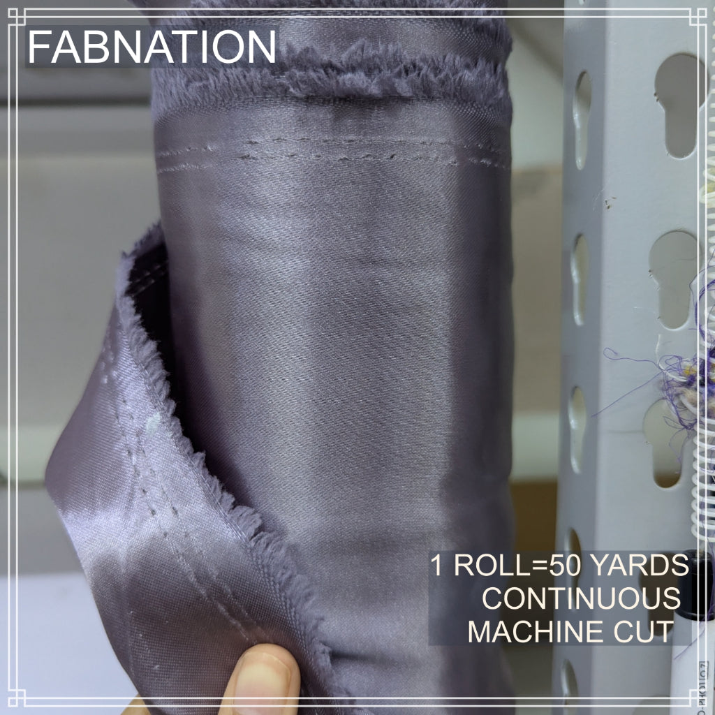 PREMIUM CLASSIC SATIN FABRIC PER ROLL IS 50 YARDS AND FIXED 60 INCHES WIDTH BY FABNATION