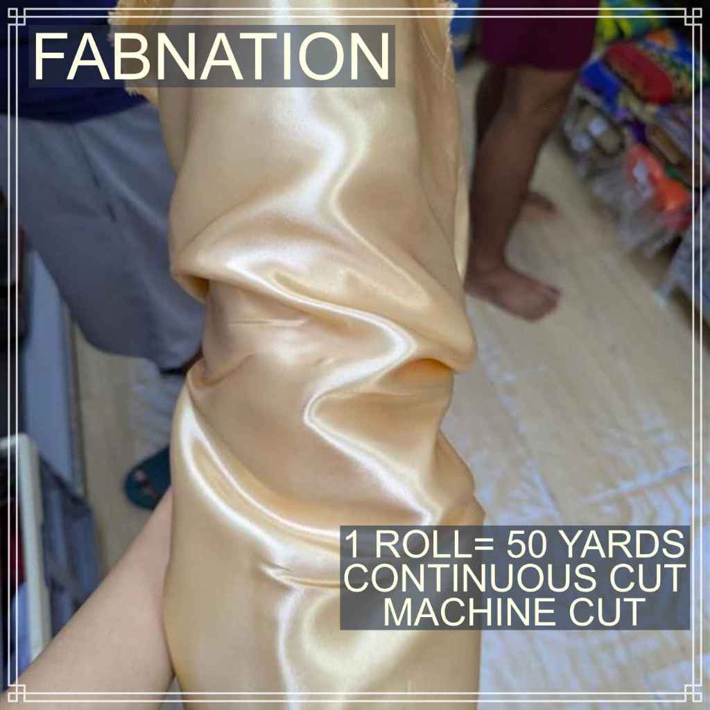 SOFT SATIN FABRIC PER ROLL 50 YARDS  LENGTH AND 60 INCHES FIXED WIDTH BY FABNATION