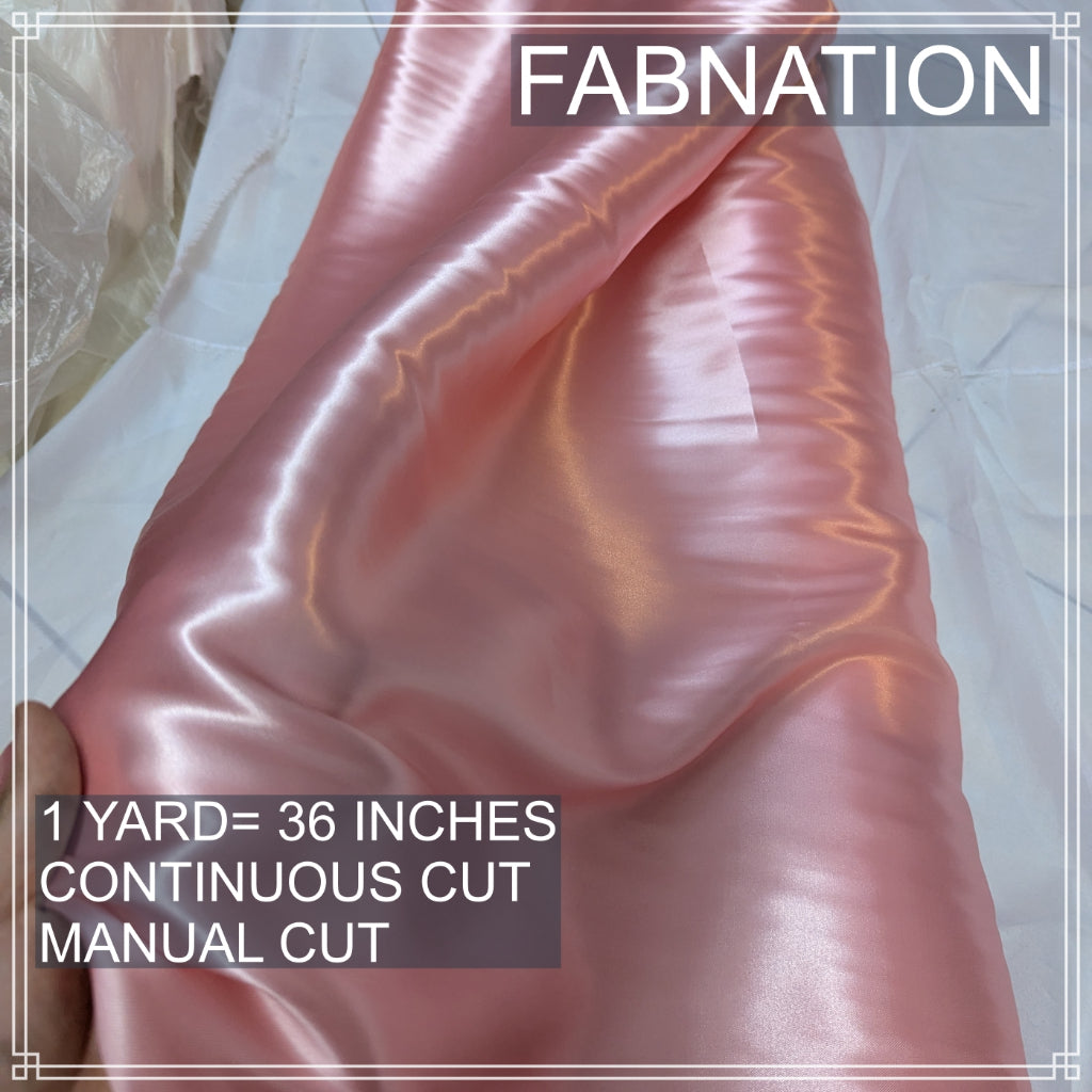 CLASSIC SATIN FABRIC PER YARD IS 36 INCHES LENGTH AND FIXED 60 INCHES WIDTH BY FABNATION