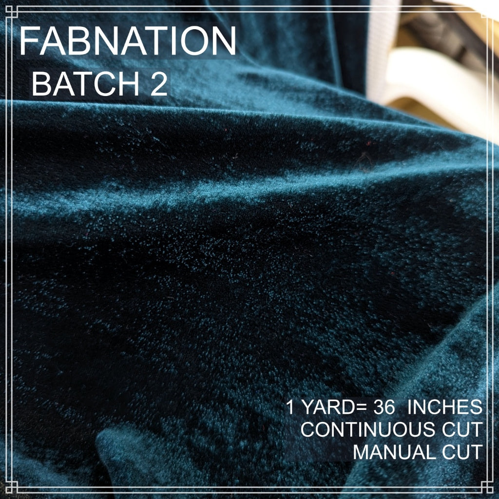 PREMIUM VELVET PER YARD  (CRUSHED STRETCHY VELVET AND VELOUR/SMOOTH ONE-WAY STRETCH VELVET)