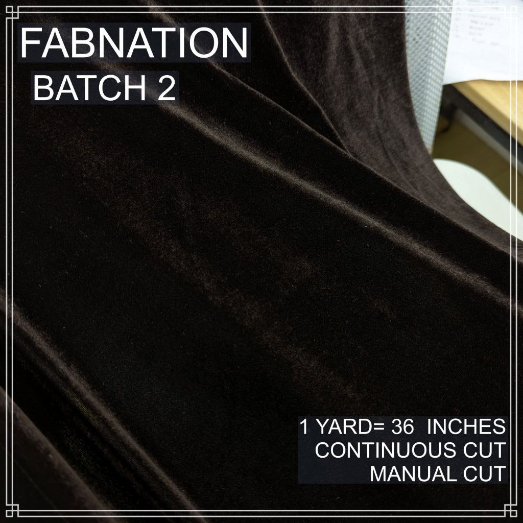 PREMIUM VELVET PER YARD  (CRUSHED STRETCHY VELVET AND VELOUR/SMOOTH ONE-WAY STRETCH VELVET)