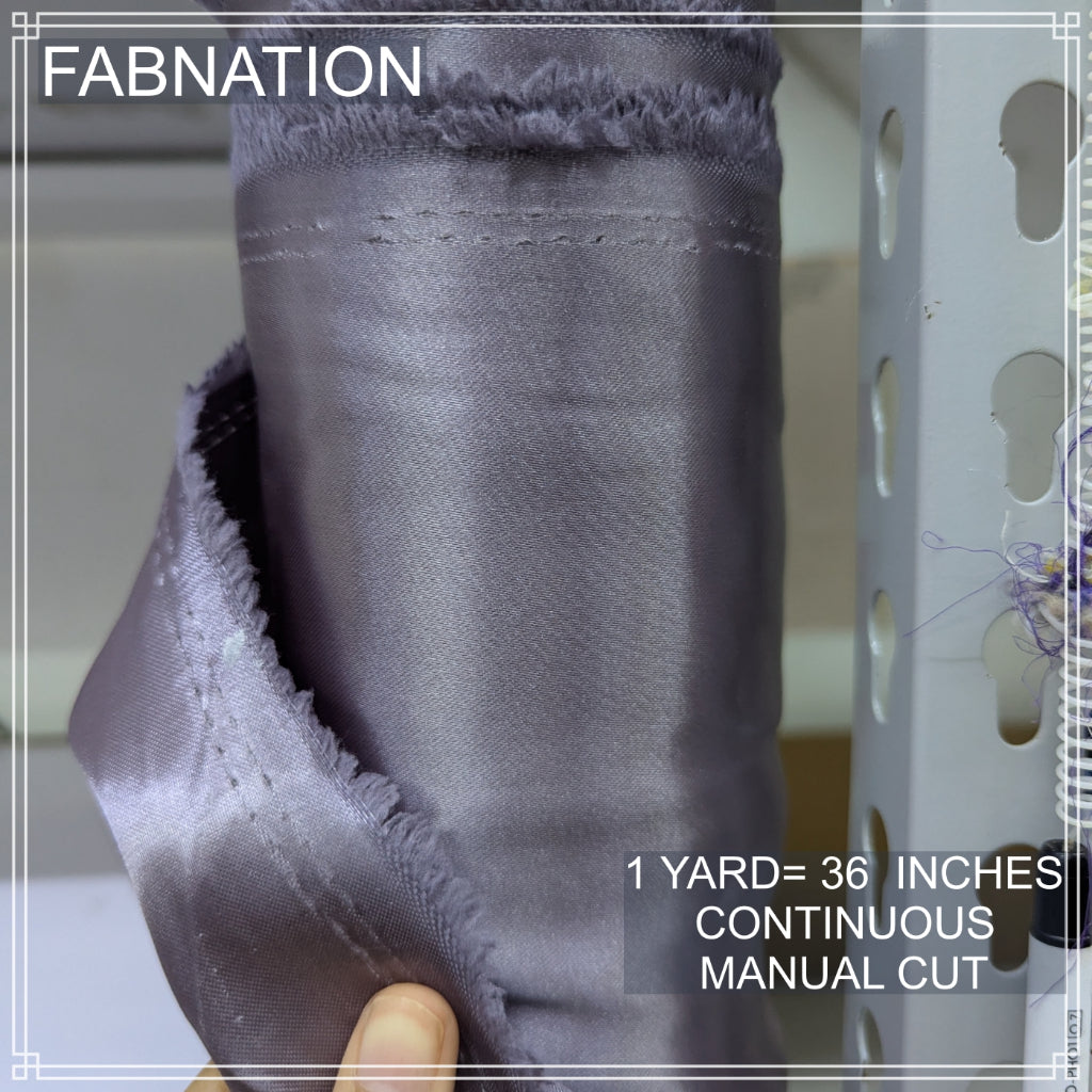 CLASSIC SATIN FABRIC PER YARD IS 36 INCHES LENGTH AND FIXED 60 INCHES WIDTH BY FABNATION