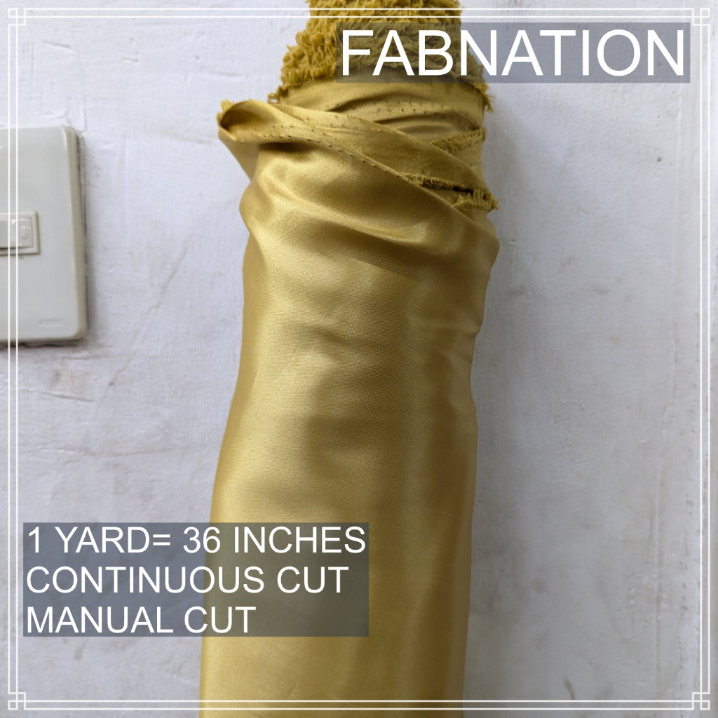 CLASSIC SATIN FABRIC PER YARD IS 36 INCHES LENGTH AND FIXED 60 INCHES WIDTH BY FABNATION