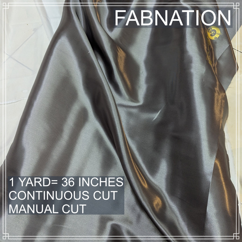 CLASSIC SATIN FABRIC PER YARD IS 36 INCHES LENGTH AND FIXED 60 INCHES WIDTH BY FABNATION