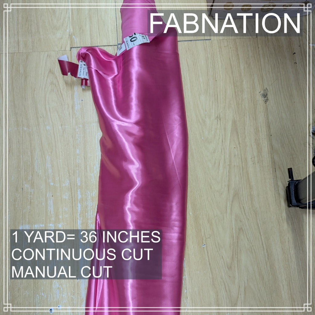CLASSIC SATIN FABRIC PER YARD IS 36 INCHES LENGTH AND FIXED 60 INCHES WIDTH BY FABNATION