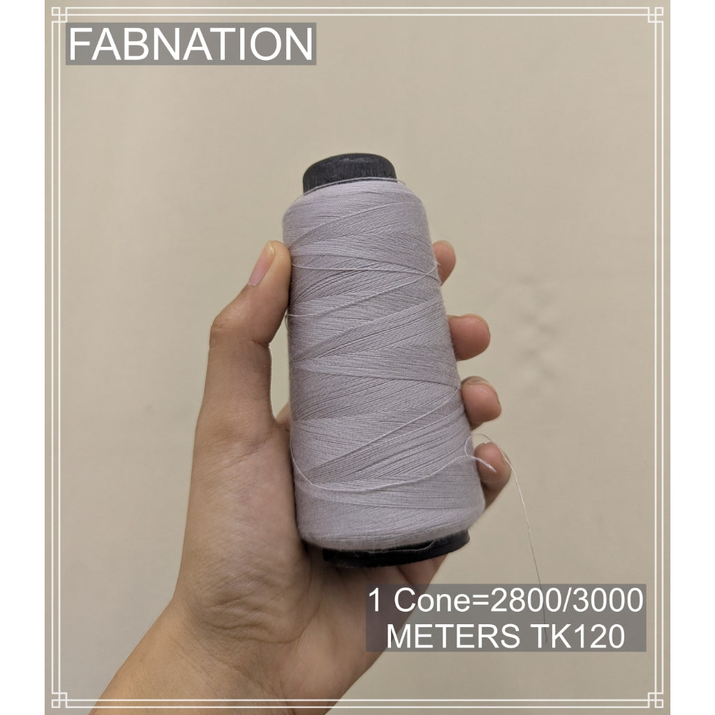 TK120 SINULID / Sewing COTTON THREAD 3000 METERS per cone