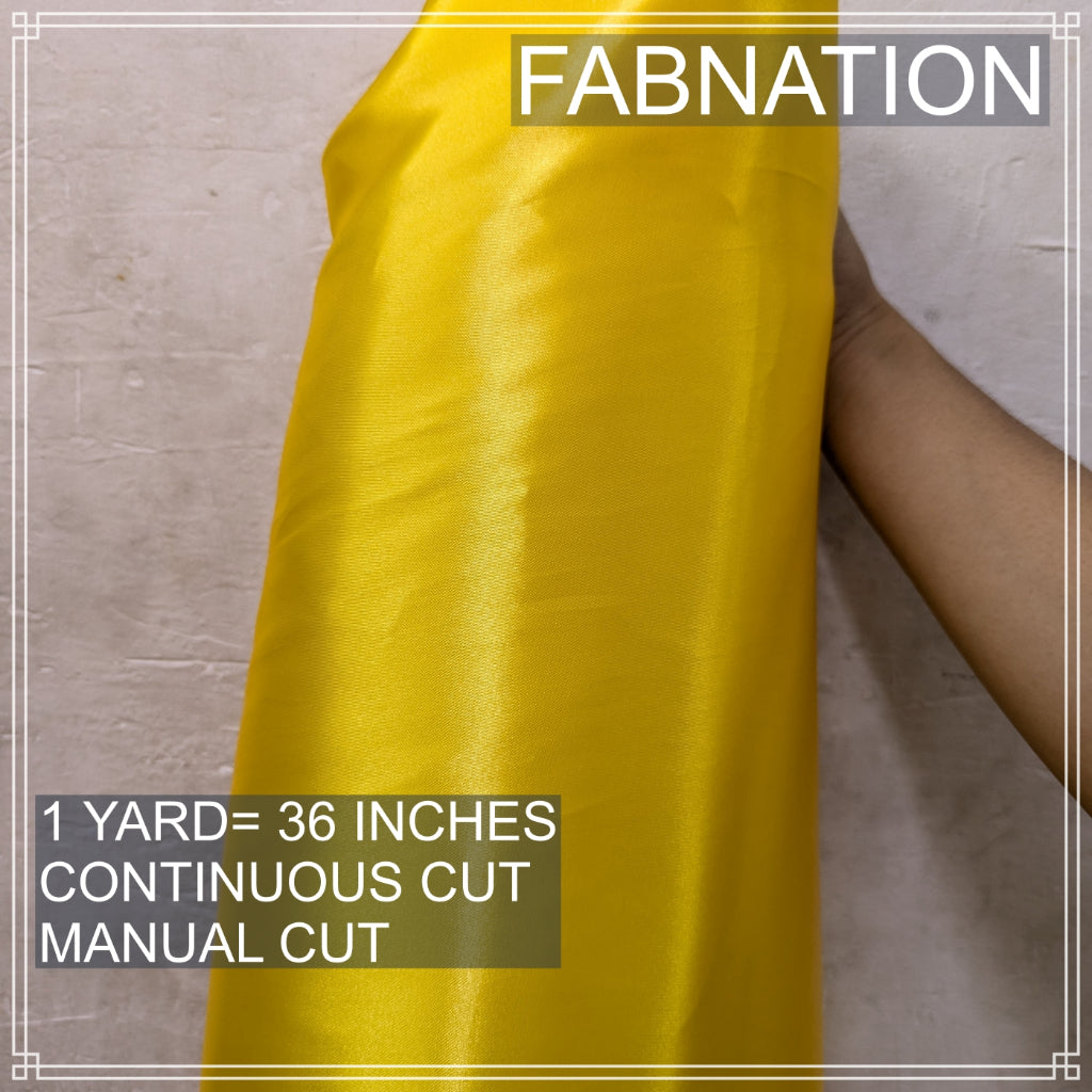 CLASSIC SATIN FABRIC PER YARD IS 36 INCHES LENGTH AND FIXED 60 INCHES WIDTH BY FABNATION