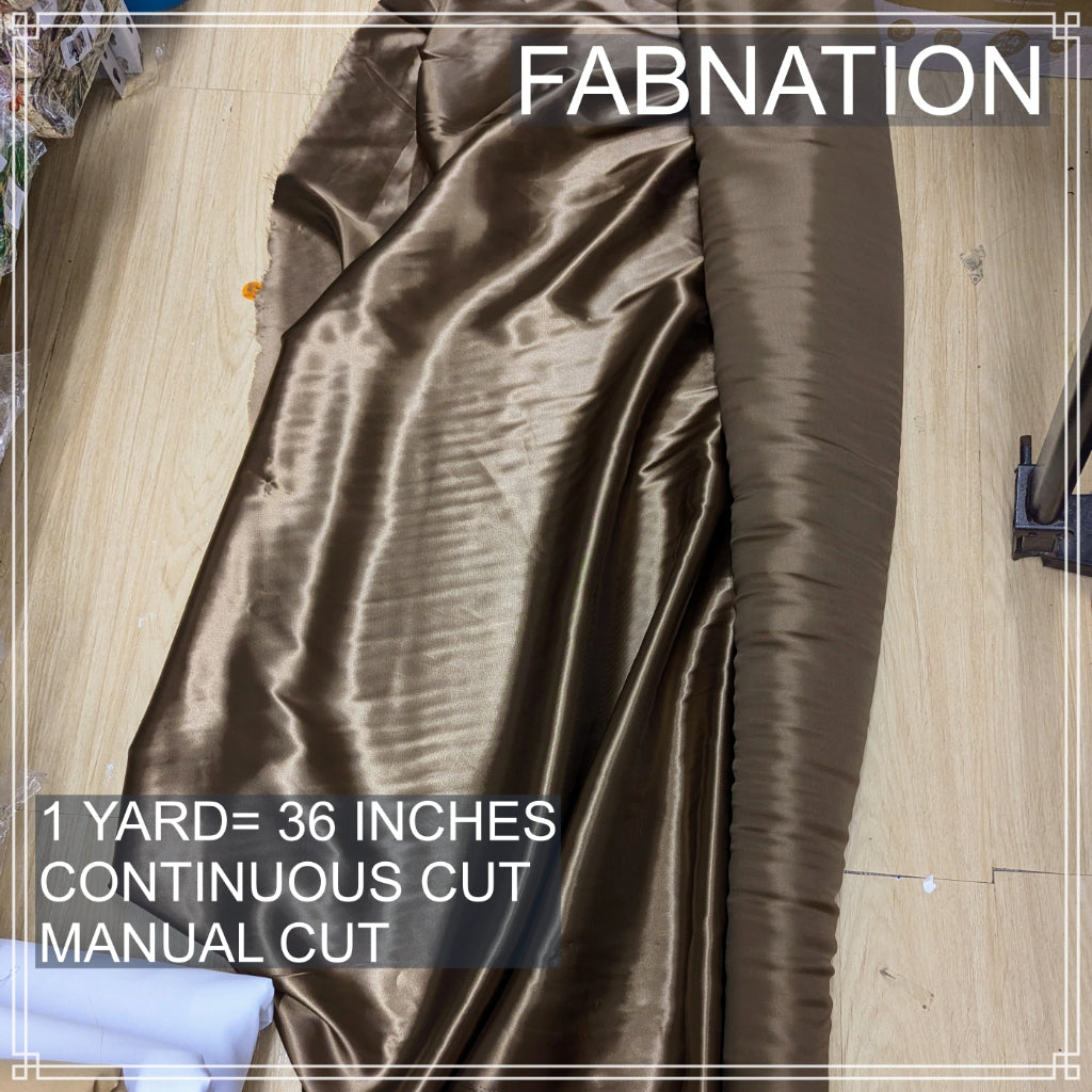 CLASSIC SATIN FABRIC PER YARD IS 36 INCHES LENGTH AND FIXED 60 INCHES WIDTH BY FABNATION