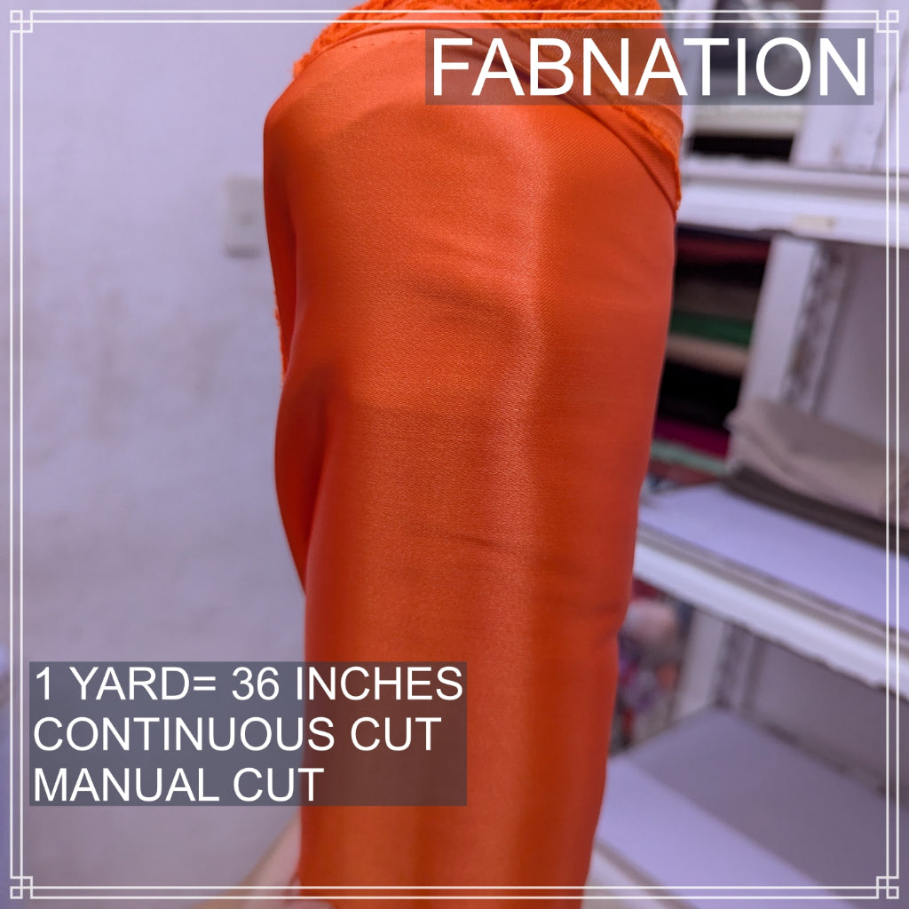 CLASSIC SATIN FABRIC PER YARD IS 36 INCHES LENGTH AND FIXED 60 INCHES WIDTH BY FABNATION