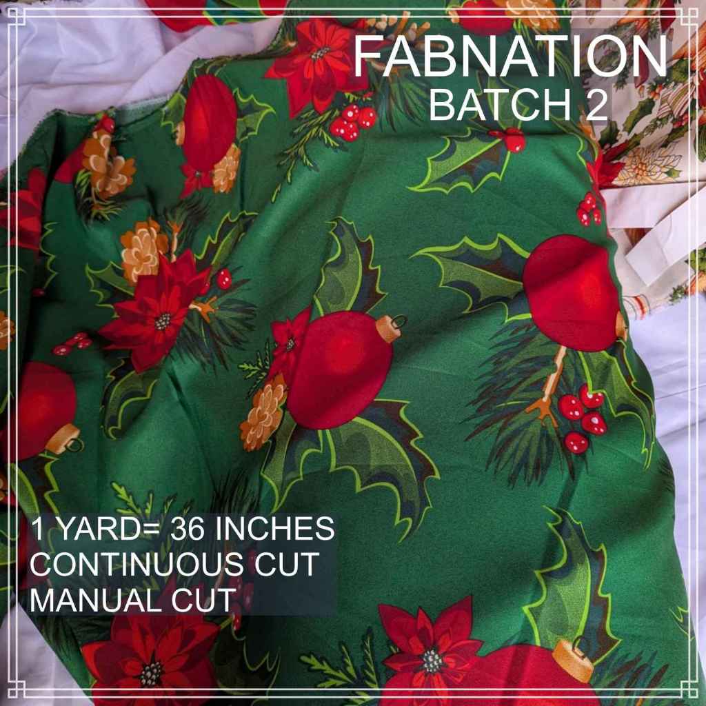 PREMIUM GEENA FABRIC PER YARD DIY FABRIC [35/35.5" LENGTH & 60" FIXED WIDTH] BATCH 2