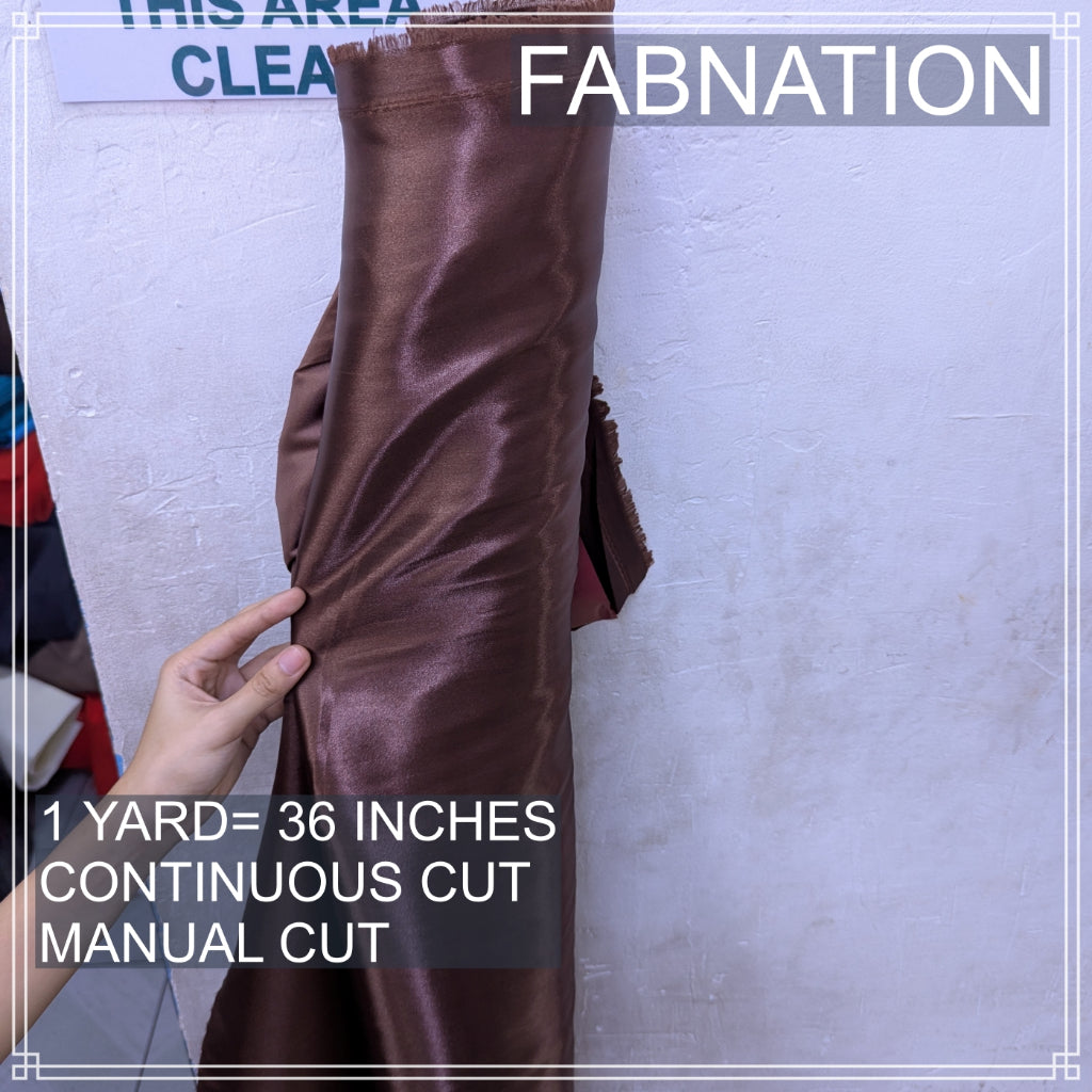 CLASSIC SATIN FABRIC PER YARD IS 36 INCHES LENGTH AND FIXED 60 INCHES WIDTH BY FABNATION