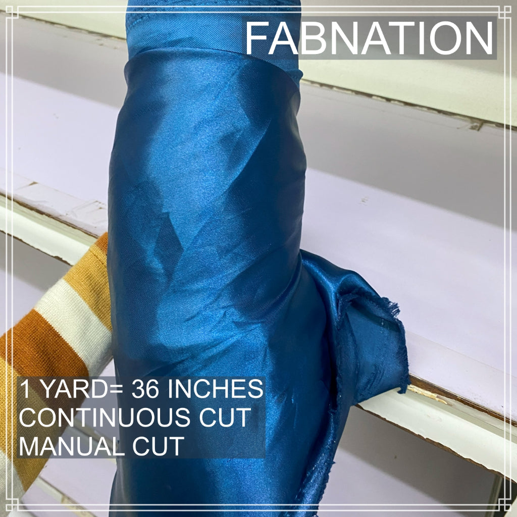 CLASSIC SATIN FABRIC PER YARD IS 36 INCHES LENGTH AND FIXED 60 INCHES WIDTH BY FABNATION