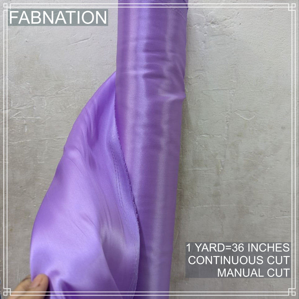 CLASSIC SATIN FABRIC PER YARD IS 36 INCHES LENGTH AND FIXED 60 INCHES WIDTH BY FABNATION