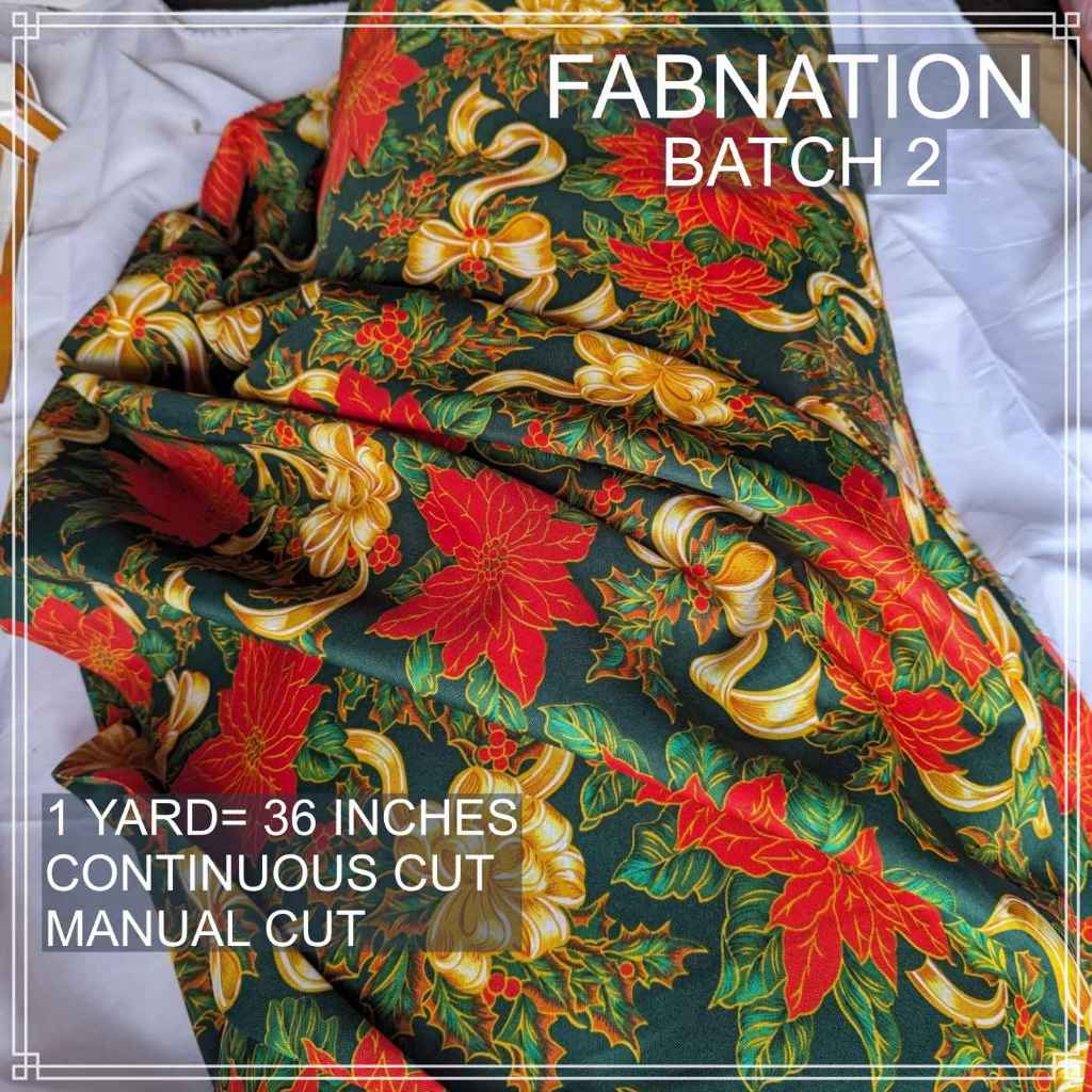 PREMIUM GEENA FABRIC PER YARD DIY FABRIC [35/35.5" LENGTH & 60" FIXED WIDTH] BATCH 2