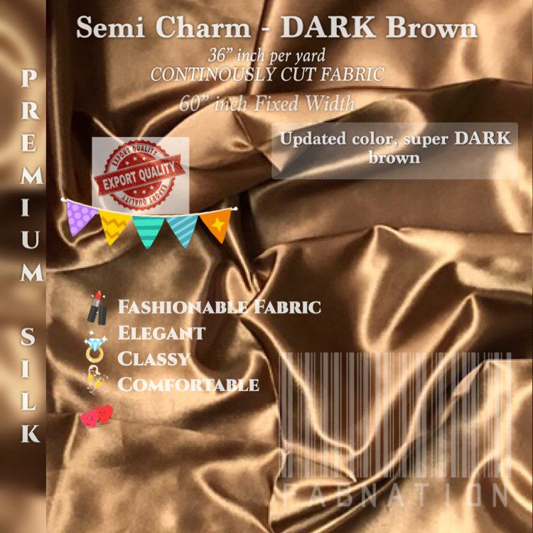 PREMIUM PER YARD SEMI-CHARMEUSE & PREMIUM SOFT SILK SATIN (EXPORT QUALITY)  DIY/RAW fabric cloth