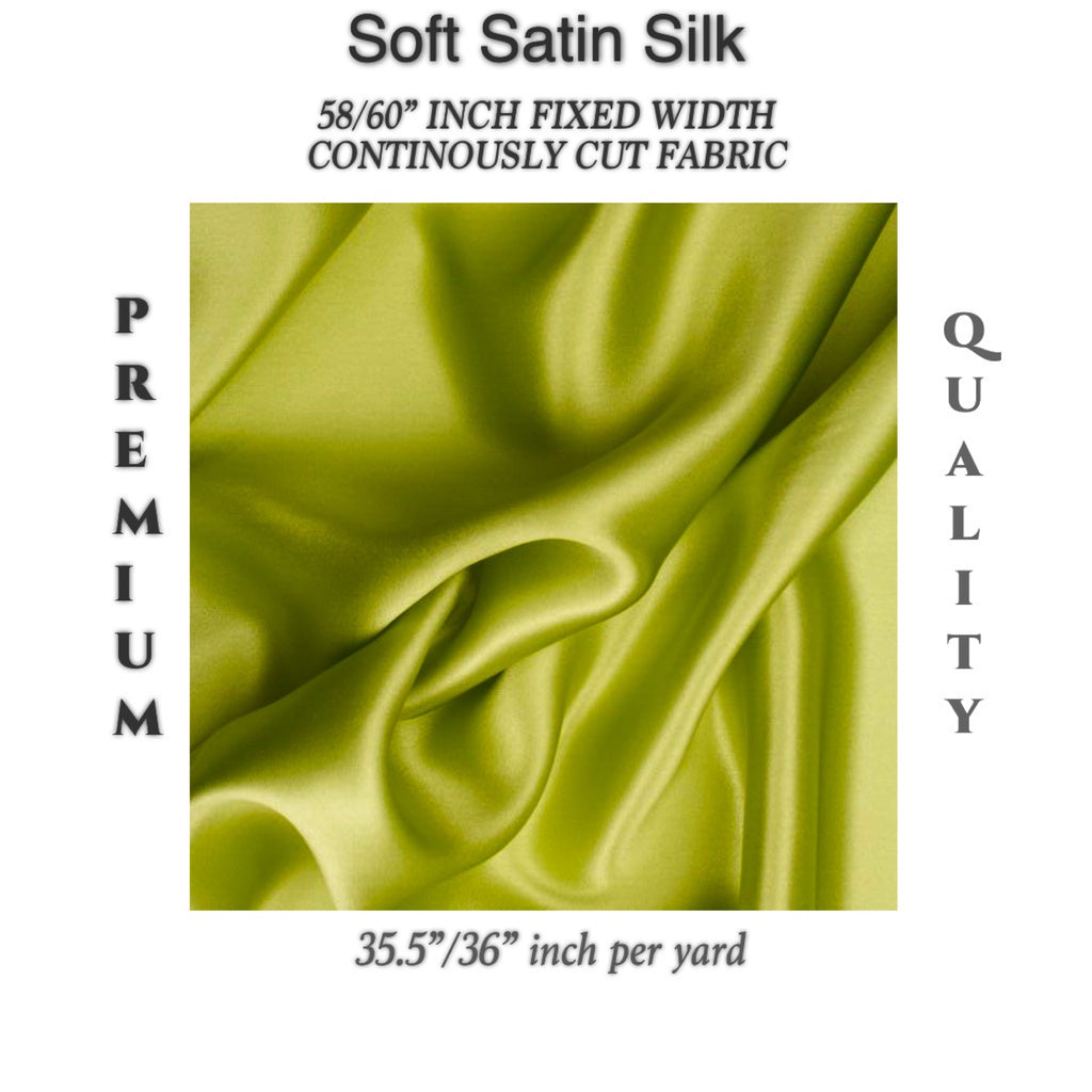 PREMIUM PER YARD SEMI-CHARMEUSE & PREMIUM SOFT SILK SATIN (EXPORT QUALITY)  DIY/RAW fabric cloth