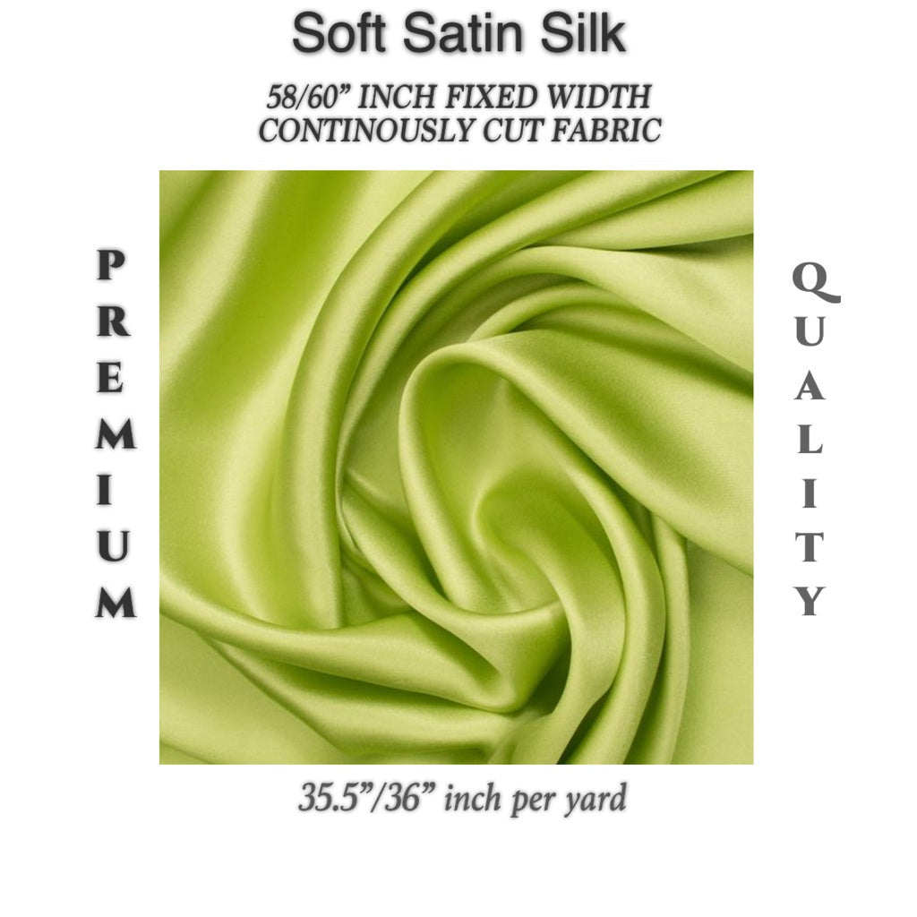 PREMIUM PER YARD SEMI-CHARMEUSE & PREMIUM SOFT SILK SATIN (EXPORT QUALITY)  DIY/RAW fabric cloth