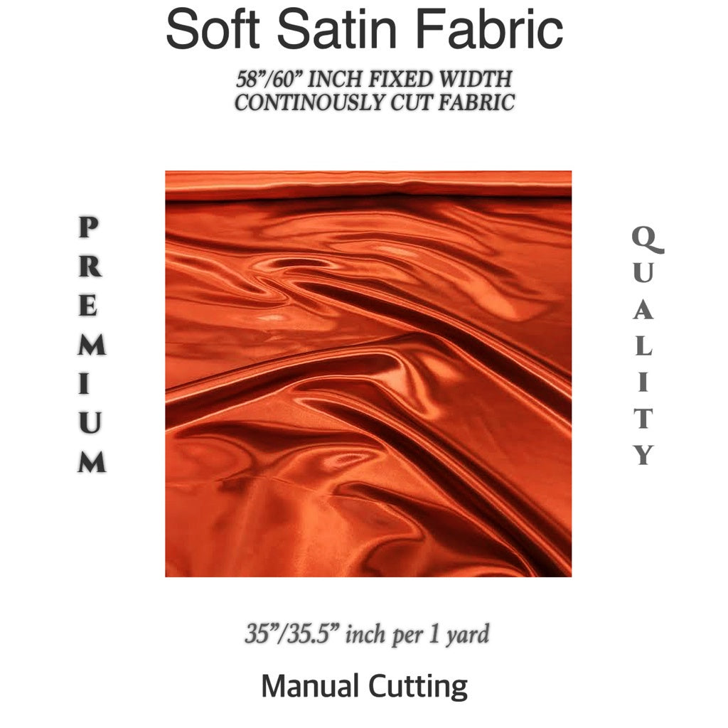 PREMIUM PER YARD SEMI-CHARMEUSE & PREMIUM SOFT SILK SATIN (EXPORT QUALITY)  DIY/RAW fabric cloth