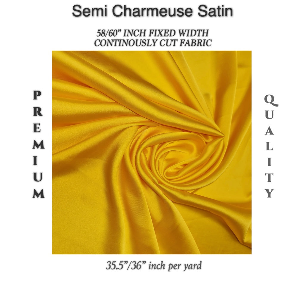 PREMIUM PER YARD SEMI-CHARMEUSE & PREMIUM SOFT SILK SATIN (EXPORT QUALITY)  DIY/RAW fabric cloth