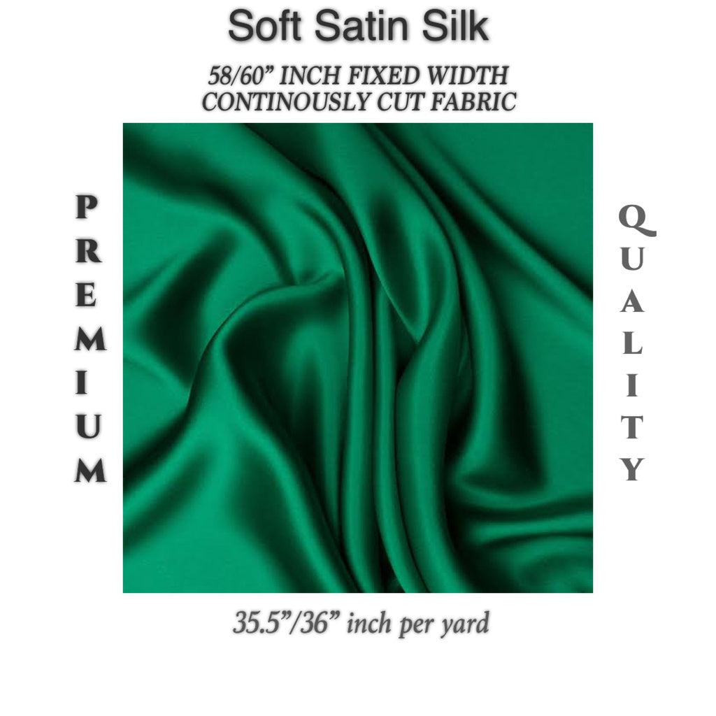 PREMIUM PER YARD SEMI-CHARMEUSE & PREMIUM SOFT SILK SATIN (EXPORT QUALITY)  DIY/RAW fabric cloth