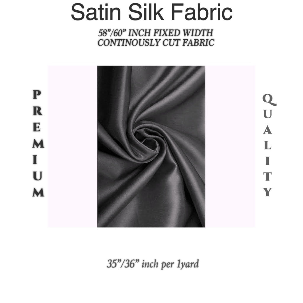 PREMIUM PER YARD SEMI-CHARMEUSE & PREMIUM SOFT SILK SATIN (EXPORT QUALITY)  DIY/RAW fabric cloth