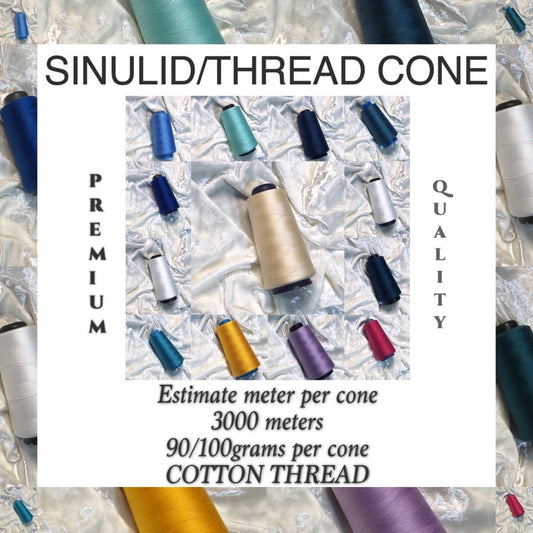 TK120 SINULID / Sewing COTTON THREAD 3000 METERS per cone