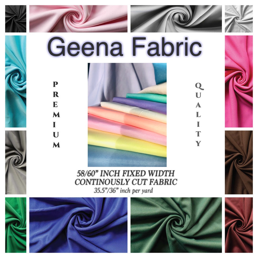 PREMIUM GEENA FABRIC per yard DIY fabric [36" length 60" fixed Width] BATCH 1