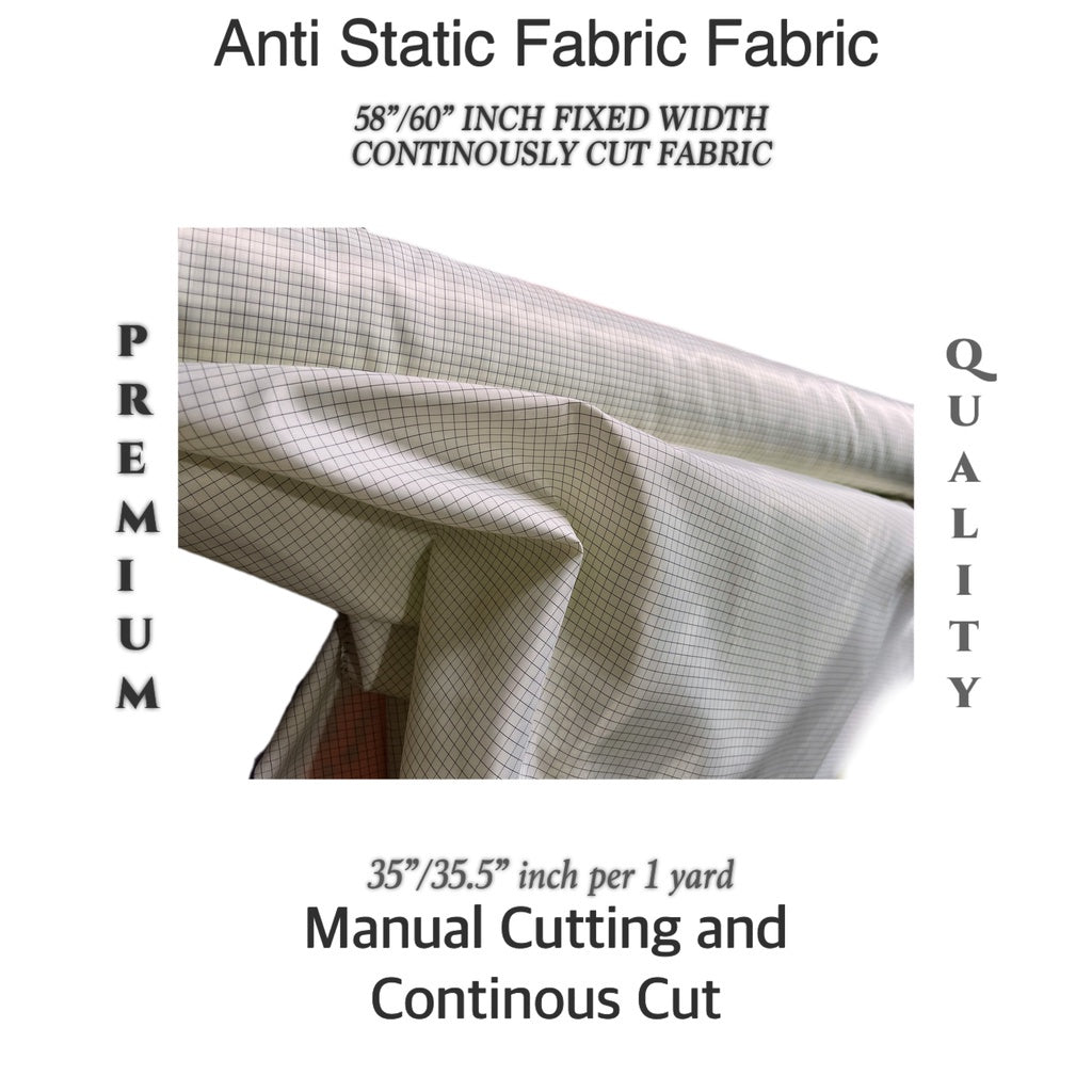 Anti Static Fabric Per Yard [58/60 inches FIXED WIDTH] [35/35.5 inches per yard]