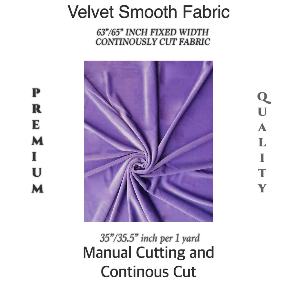 PREMIUM VELVET PER YARD  (CRUSHED STRETCHY VELVET AND VELOUR/SMOOTH ONE-WAY STRETCH VELVET)
