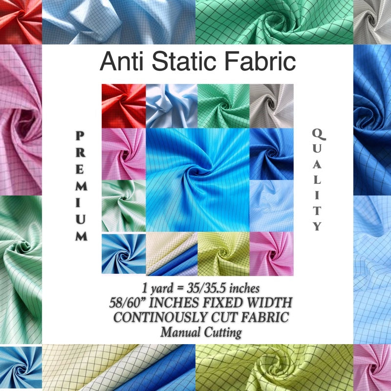 Anti Static Fabric Per Yard [58/60 inches FIXED WIDTH] [35/35.5 inches per yard]