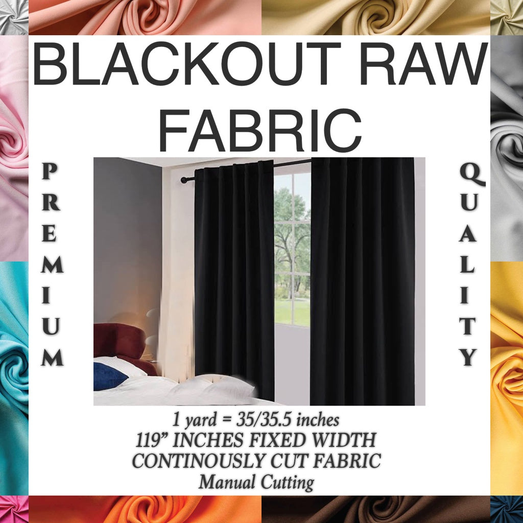 PREMIUM ISOLATION BLACKOUT FABRIC 35/35.5 INCHES PER YARD AND 118/120 INCHES FIXED WIDTH / FABNATION