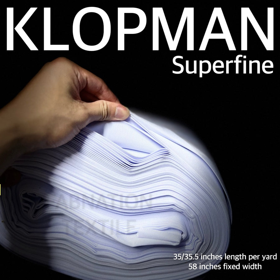 KLOPMAN FABRIC CLOTH RAW TELA 35/35.5 INCHES LENGTH PER YARD 58/60 INCH FIXED WIDTH/ FABNATION