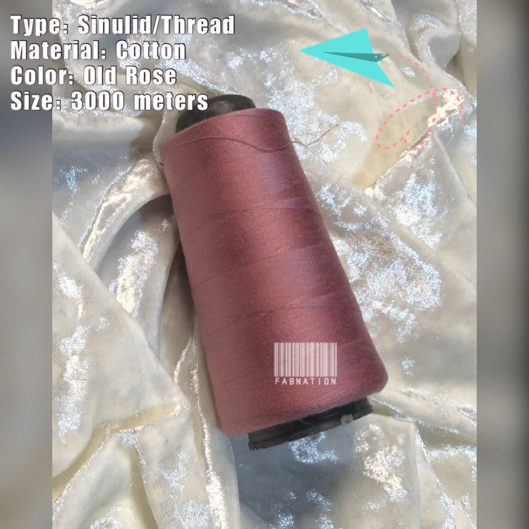 TK120 SINULID / Sewing COTTON THREAD 3000 METERS per cone