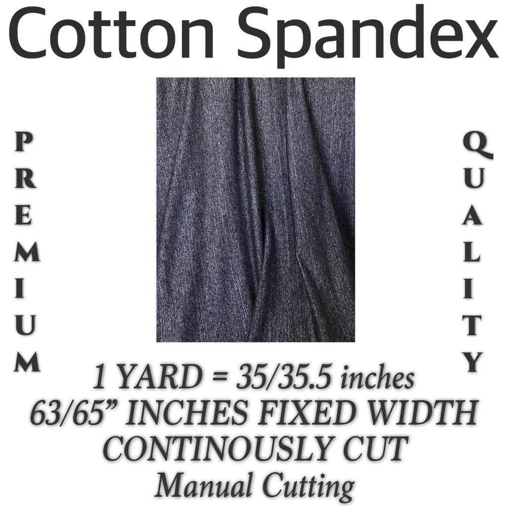 REGULAR COTTON SPANDEX cloth fabric [63"/65" - fixed width] [35"/36" - per yard] WHOLESALE AVAILABLE