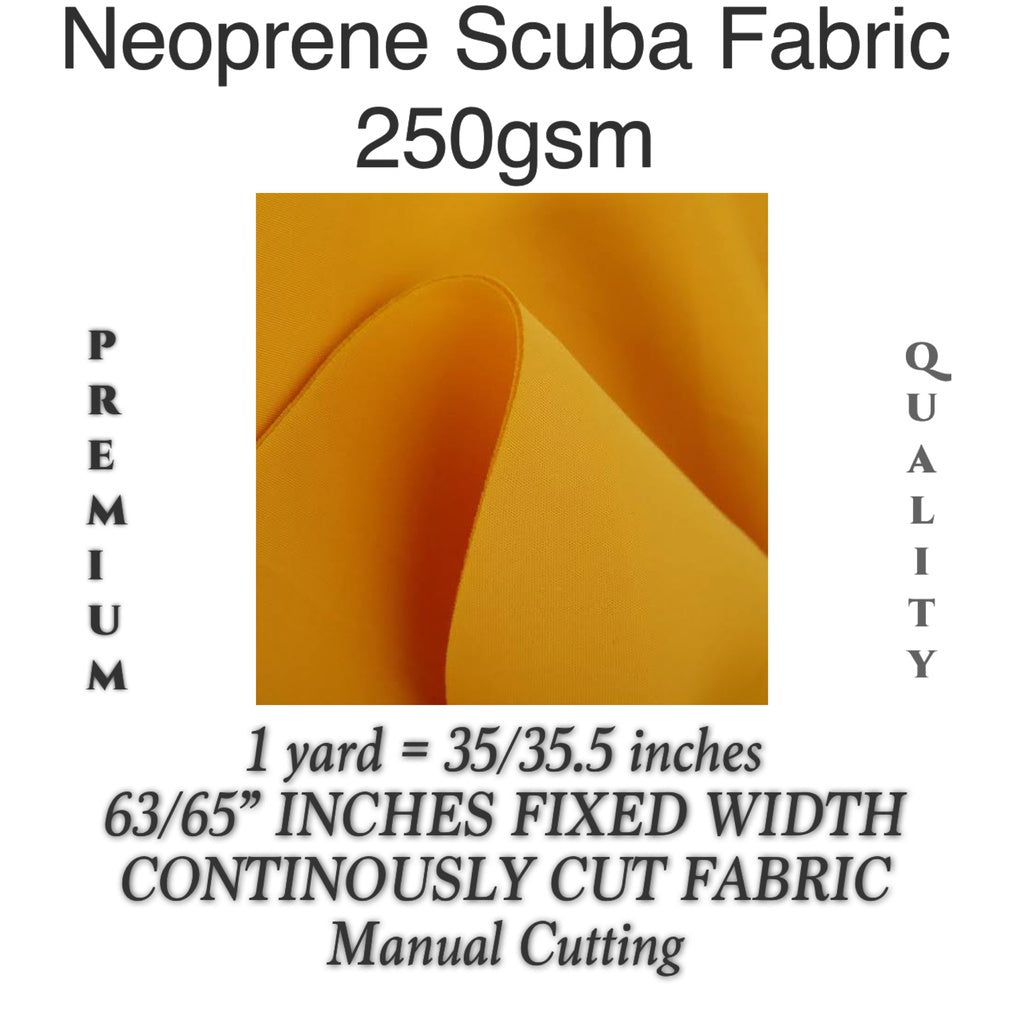 Neoprene Scuba Fabric  60” width Per Yard 220GSM-250GSM PLAIN AND PRINTED