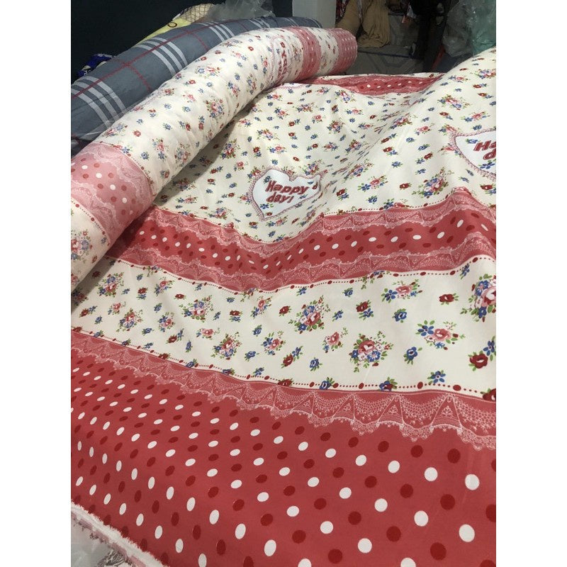 PREMIUM CANADIAN COTTON per yard DIY/RAW fabric cloth BEDSHEET PRINTED 96” width