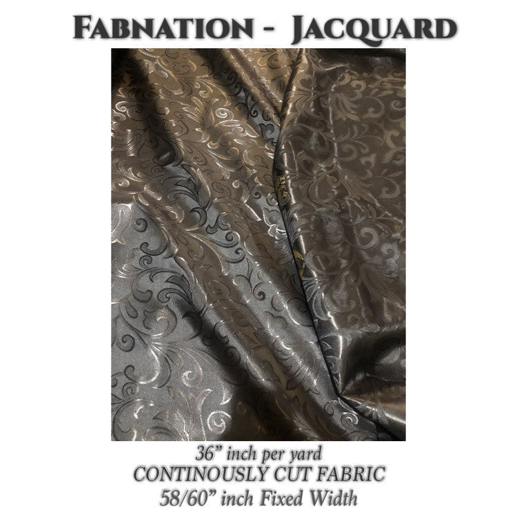 PREMIUM JACQUARD SATIN Fabric Cloth Tela per yard Fixed 58-60" Width