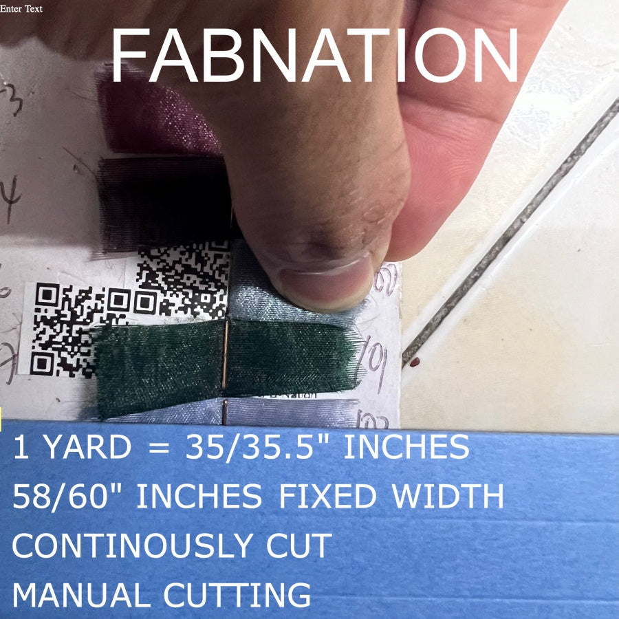 PREMIUM ORGANZA FROSTED per yard fabric 35"/36" per yard - 58"/60" inches FIXED Width WHOLESALE