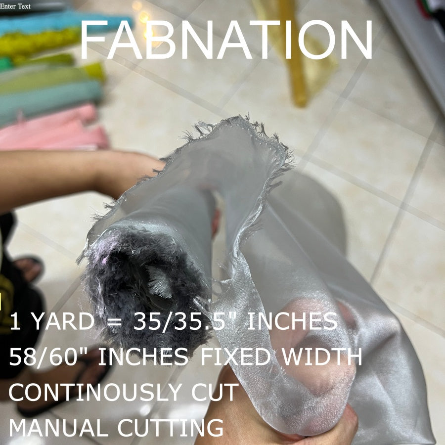PREMIUM ORGANZA FROSTED per yard fabric 35"/36" per yard - 58"/60" inches FIXED Width WHOLESALE