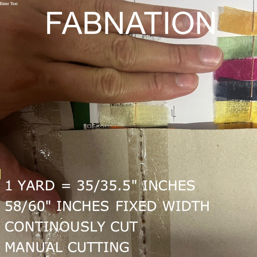 PREMIUM ORGANZA FROSTED per yard fabric 35"/36" per yard - 58"/60" inches FIXED Width WHOLESALE