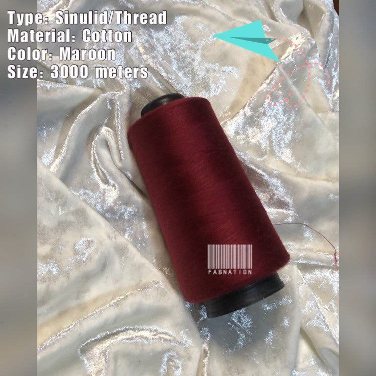 TK120 SINULID / Sewing COTTON THREAD 3000 METERS per cone