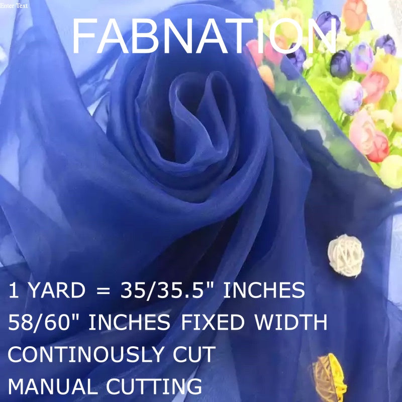 PREMIUM ORGANZA FROSTED per yard fabric 35"/36" per yard - 58"/60" inches FIXED Width WHOLESALE