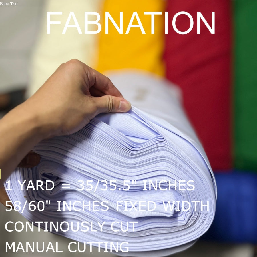 KLOPMAN FABRIC CLOTH RAW TELA 35/35.5 INCHES LENGTH PER YARD 58/60 INCH FIXED WIDTH/ FABNATION