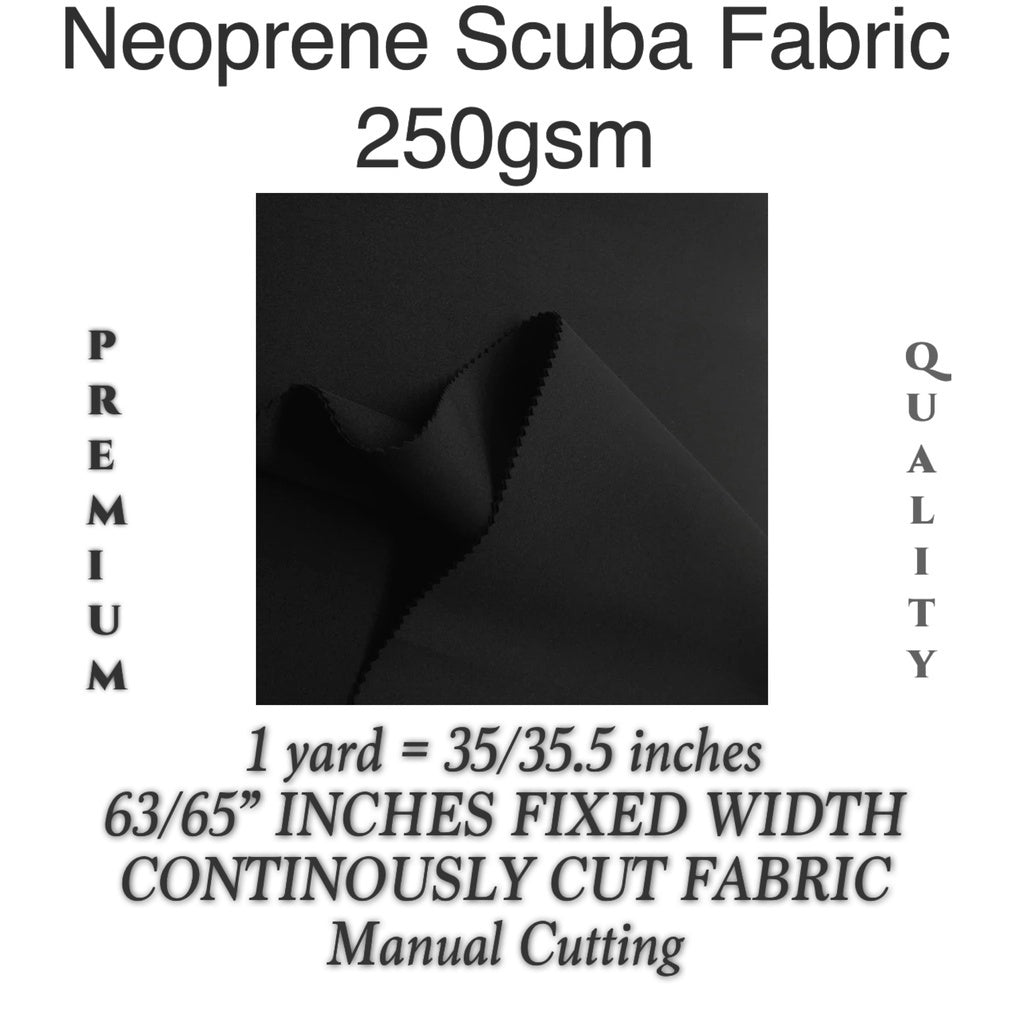 Neoprene Scuba Fabric  60” width Per Yard 220GSM-250GSM PLAIN AND PRINTED