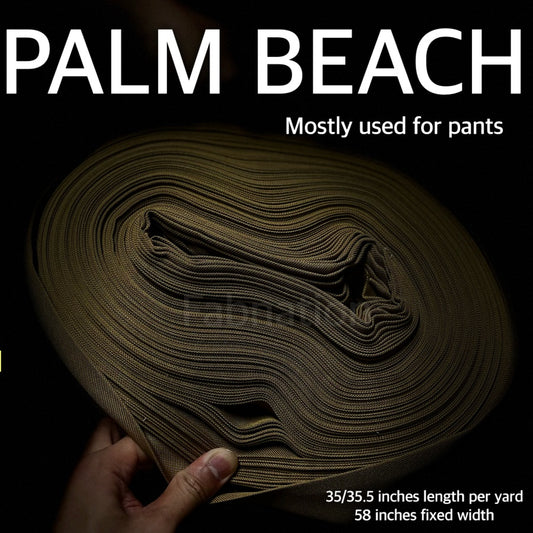 PALM BEACH PANTS FABRIC 35/35.5 INCHES LENGTH PER YARD 58 INCH FIXED WIDTH
