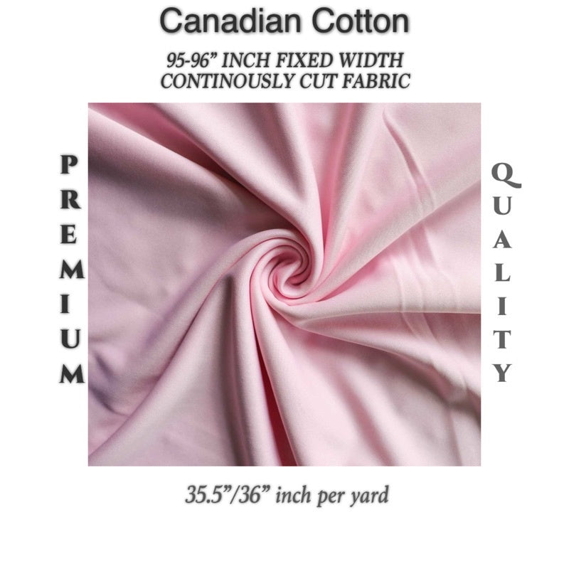 PREMIUM CANADIAN COTTON per yard DIY/RAW fabric cloth BEDSHEET PRINTED 96” width