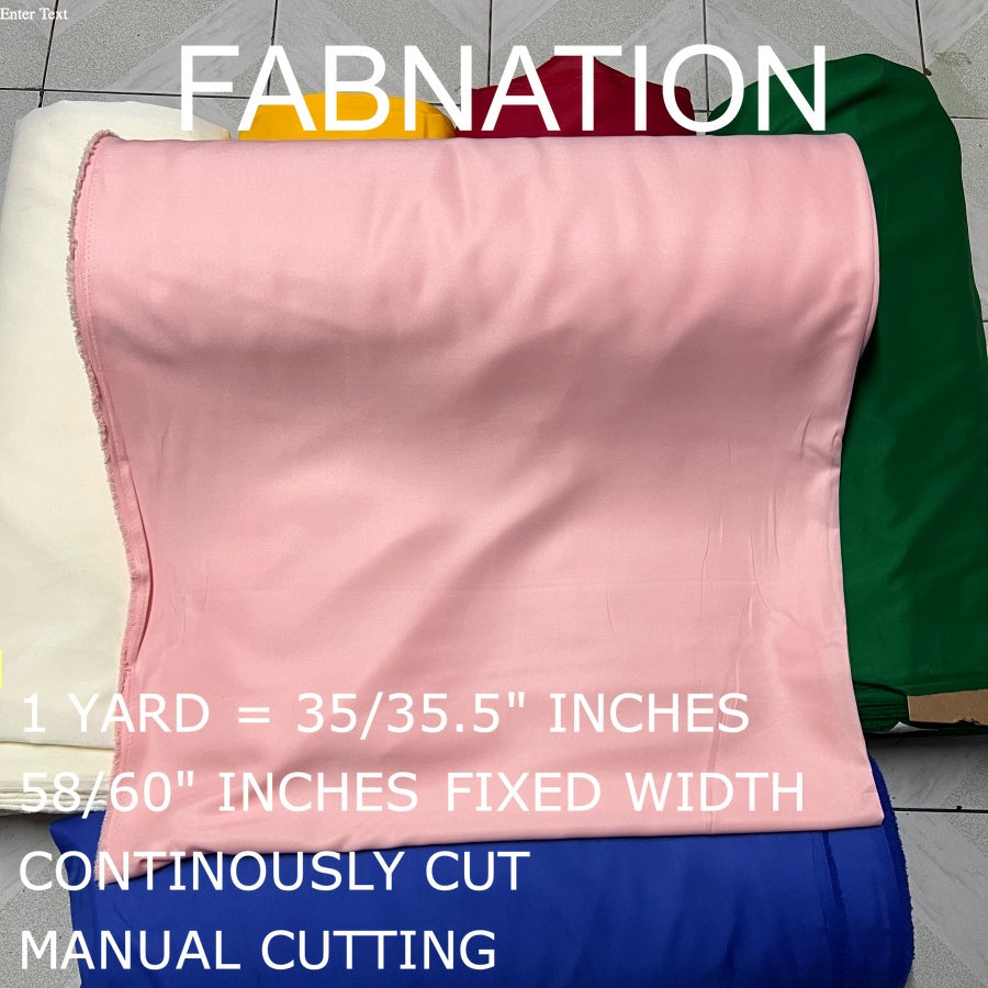 PEACH TWILL FABRIC RAW FABRIC 35/35.5 INCHES LENGTH PER YARD 58/60 INCH FIXED WIDTH