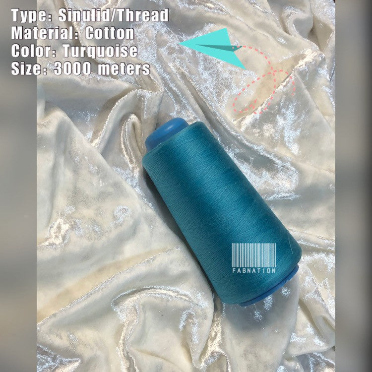 TK120 SINULID / Sewing COTTON THREAD 3000 METERS per cone