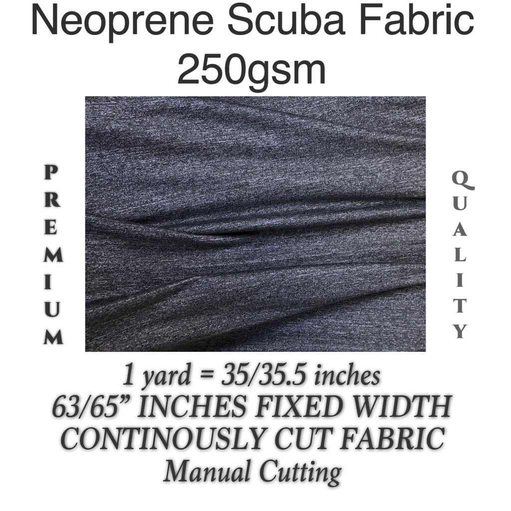 Neoprene Scuba Fabric  60” width Per Yard 220GSM-250GSM PLAIN AND PRINTED